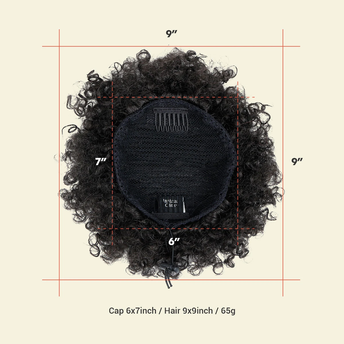 فوري جليتز الاصطناعية الرباط ذيل حصان الرجعية نفخة صغيرة