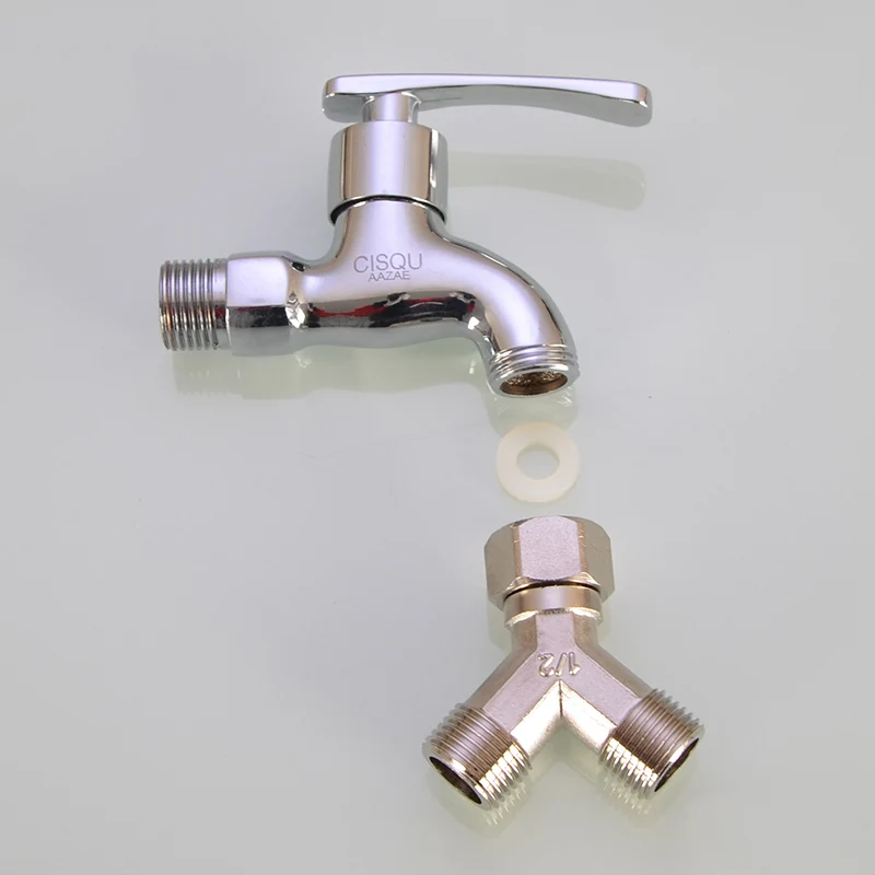 3 Cổng Kết Nối 1/2 "Nữ Nam Y Hình DN15 Bộ Chia Khối Mạ Niken Đồng Ống Khớp Nối bộ Chuyển Đổi Nước Gas