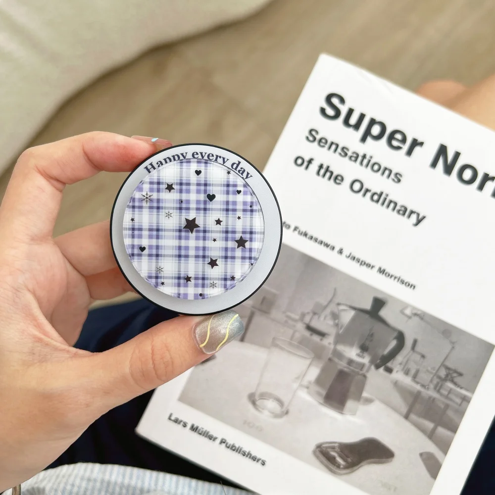 Custodia per cellulare con supporto magnetico coreano INS a pois stella adatta per iPhone 15Pro/15/16/17Pro Max custodia protettiva antiurto