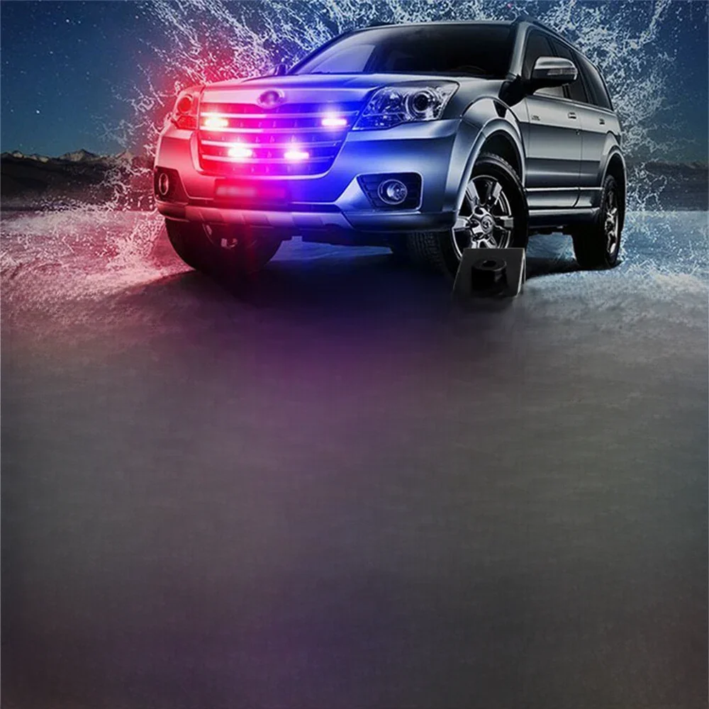 Wireless Remote Control 12V Emergency Strobe Warning Grille Lights Caution Flash Lamp 4 in 1 For Car Truck DRL Ambulance Police