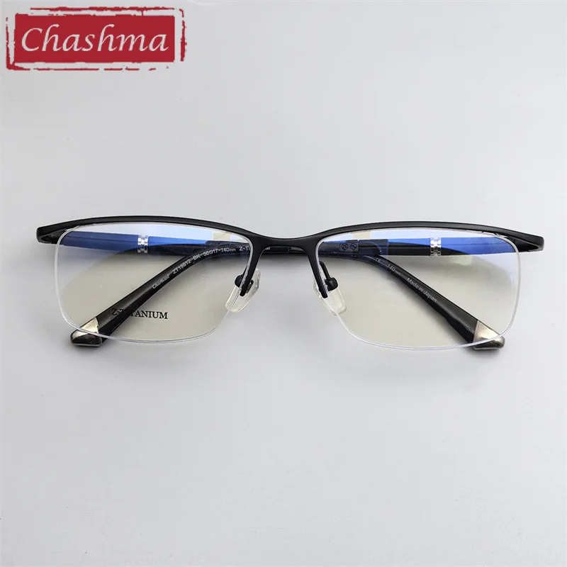 Chashma Prescription Glasses Men Pure Titanium Top Quality Eyeglasses Frames Optical Women Eyewear for Recipe Lenses Spectacles