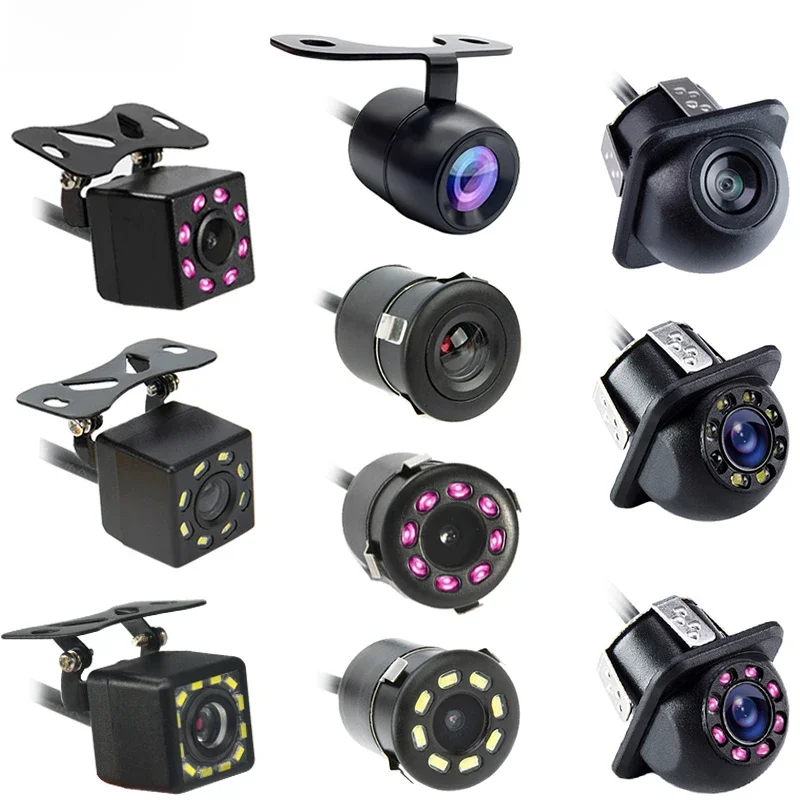 Hippcron Auto Achteruitrijcamera 8LED Nachtzicht Omkeren Auto Parking Monitor CCD Waterdichte HD Video - afbeelding 2