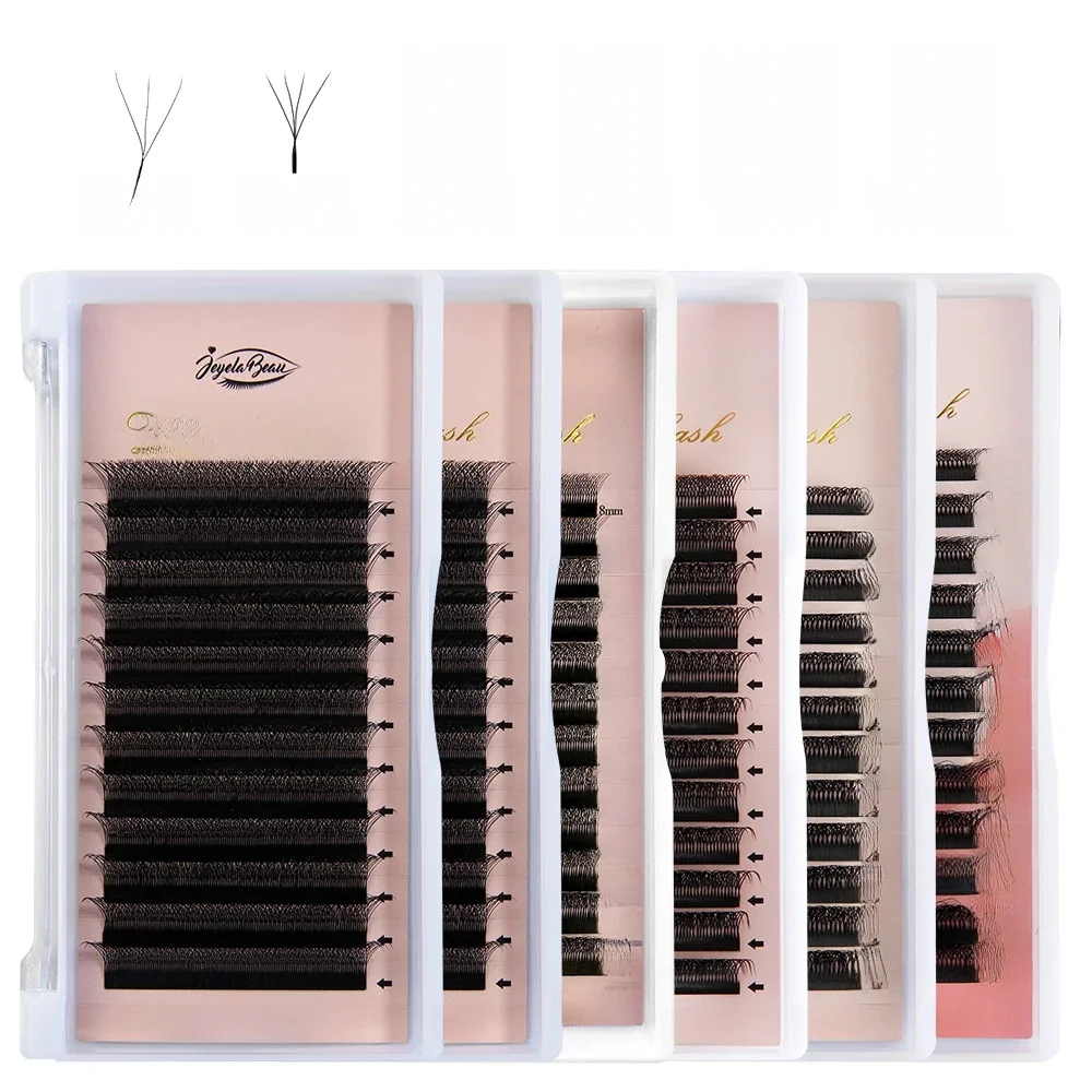 Goddess YY W-förmige Wimpern 2D 3D 4D 5D 6D 7D 8D Automatisch blühende vorgefertigte Fächerwimpern Extensions Natürliche Einzelwimpern