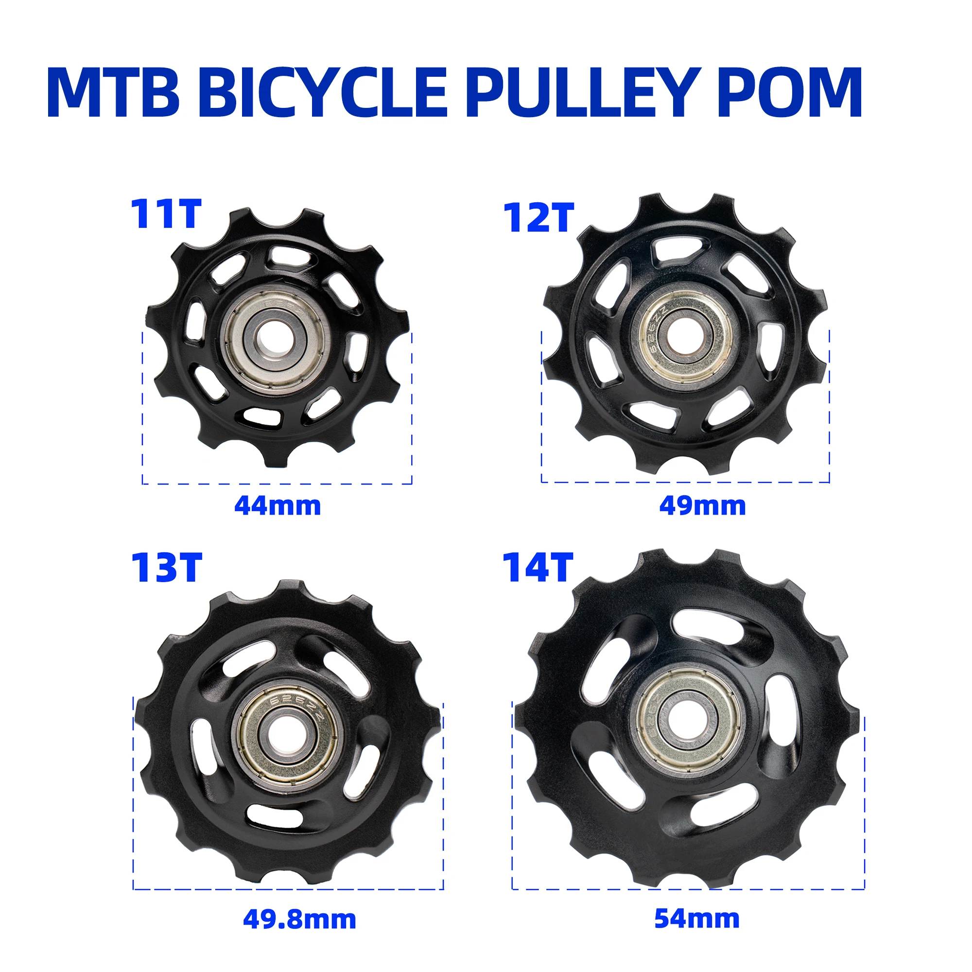 

VYCE-Aluminum Alloy Guide Wheel, Ceramic Pulley, Pull Back, Replacement Part, MTB, 11T,12T,13T,14T