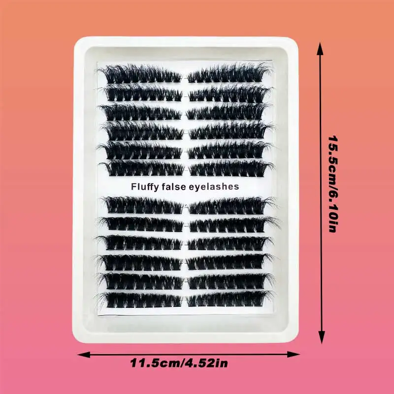 مجموعة رموش رقيق 12 صفًا DD 5D، أطوال مختلطة 10-18 مم، مراوح فيوجن ساخنة مخملية، خفيفة الوزن، مقطوعة مسبقًا لسهولة الرموش بنفسك #4