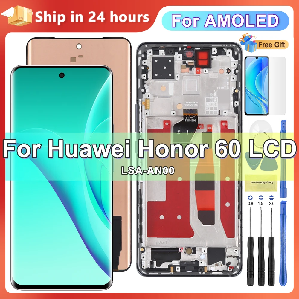 

6.78'' Original For Huawei Honor 60 Pro LCD TNA-AN00 Display Touch Screen Digitizer Assembly For Honor 60Pro Screen Replacement