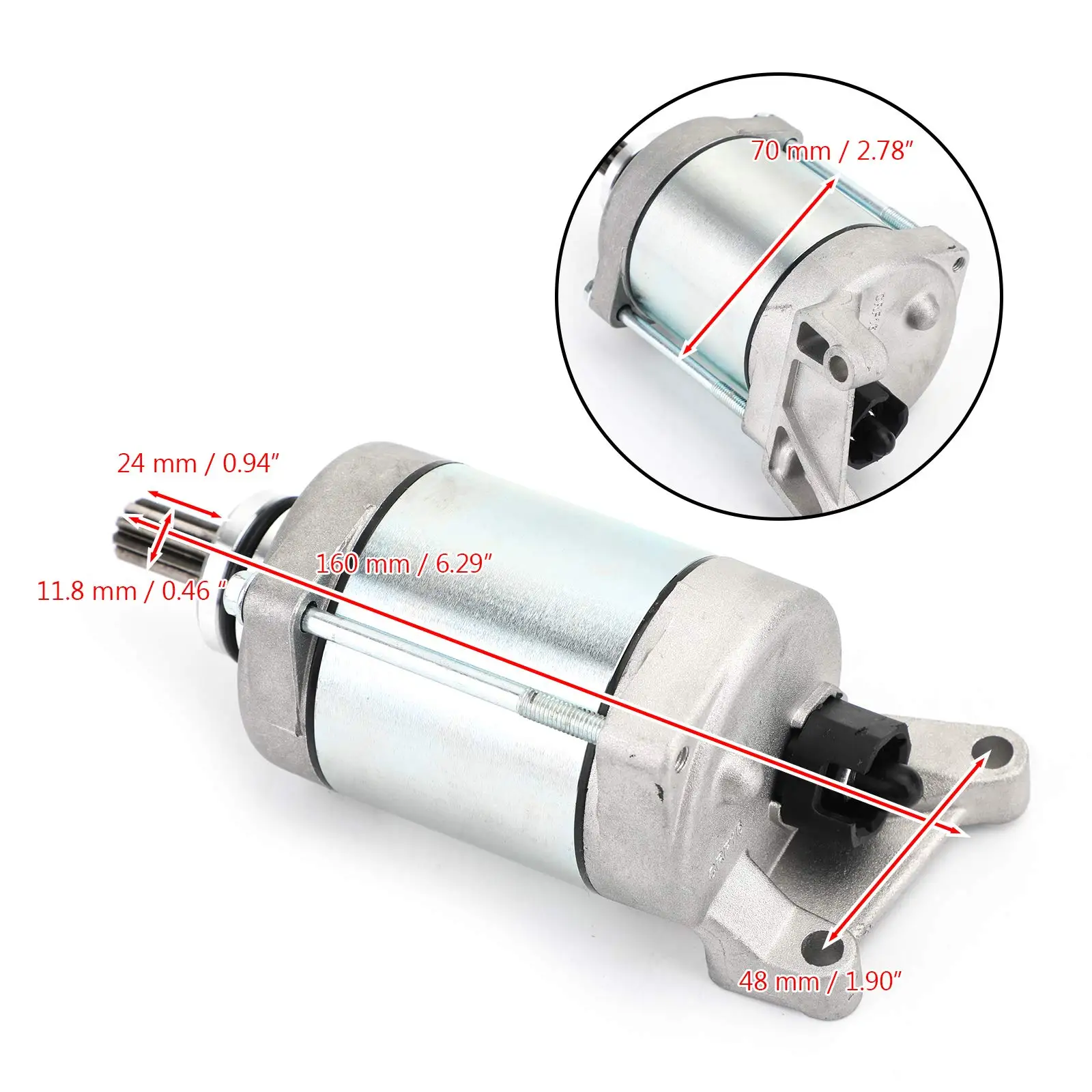 Motorcycle Starter 12V CW 9 Spline Startor Motor 18P-81890-00-00 for Yamaha YFZ 450 X 2010 2011 YFZ450X SE/Bill Balance Edition