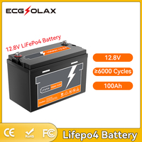 12.8V 100Ah Lifepo4 Lithium Battery Parallel Max 4 Sets in Series More Than 4000+ Life Cycles Golf Cart Batterie For RV