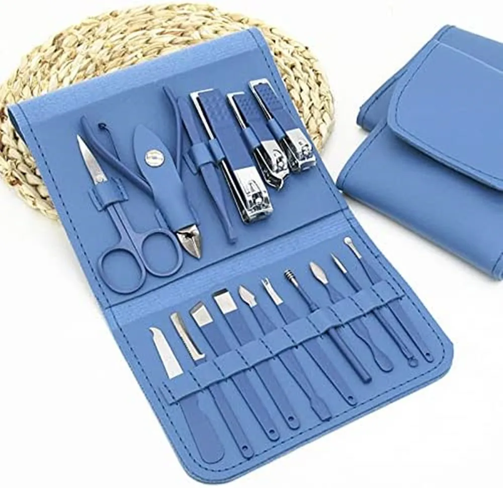 

Manicure Set ,Professional Nail Clippers Pedicure Kit, 16 Pcs Stainless Steel Nail Care Tools Grooming Kit Nail Supplies