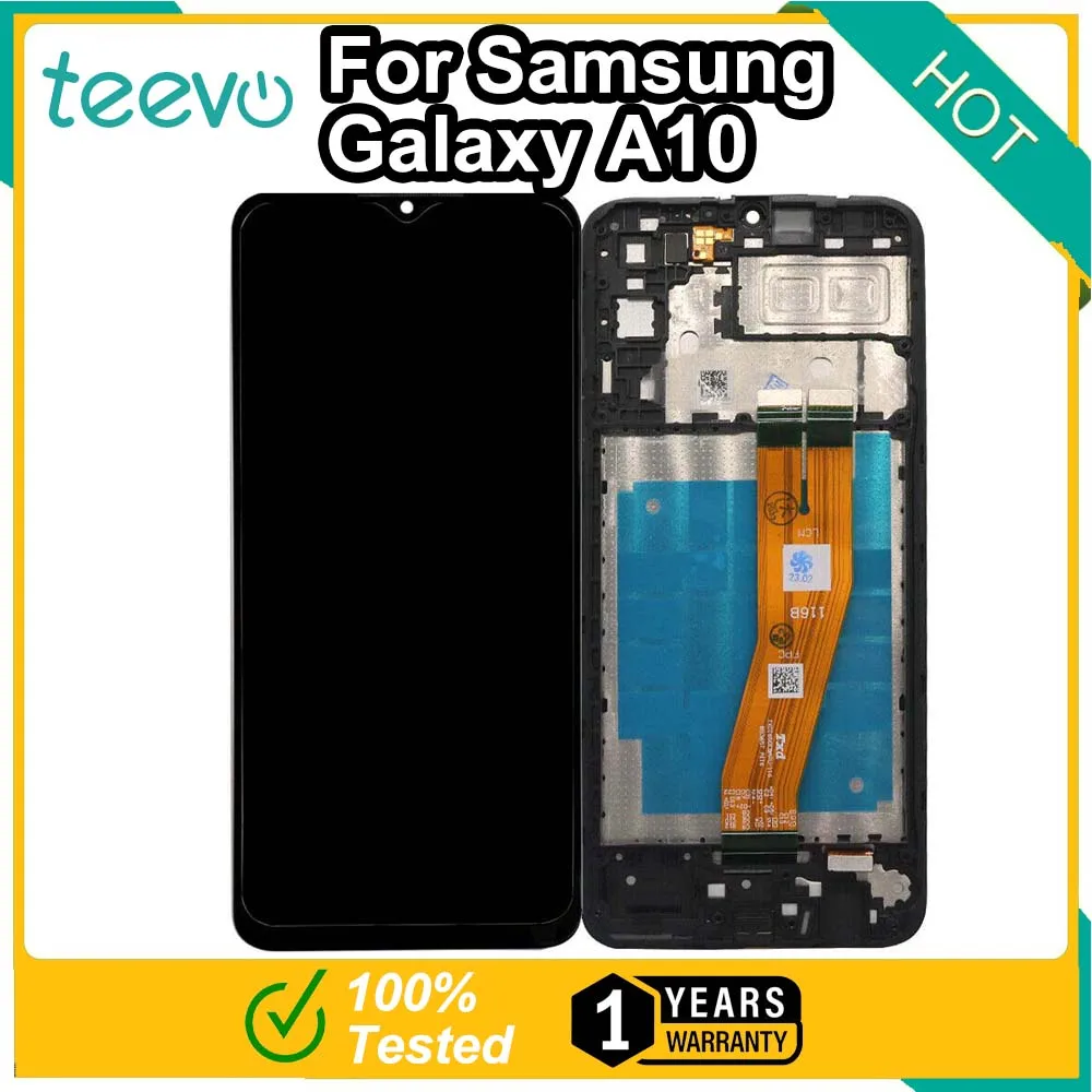 

ЖК-дисплей Teevo для Samsung A04e, экран и сенсорный экран, дигитайзер с черной рамкой