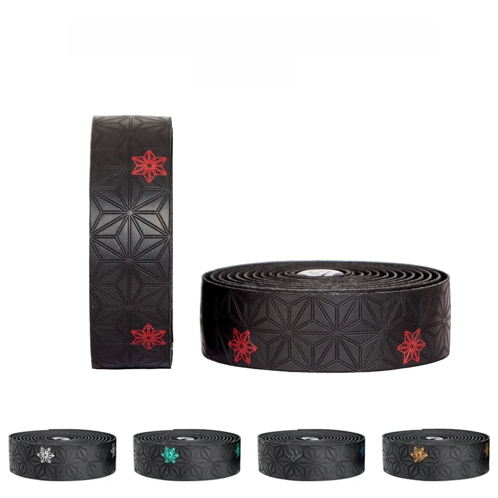 AliExpress NONE Road Bike Handlebar Tape Two-Colors Chrysanthemum Pattern Handlebar Tapes Non-slip and breathable Bar Tape Handlebar Accessories