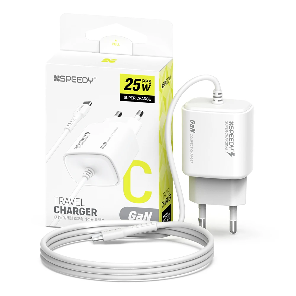 Pd 20W/25W Pps Ultra-Fast C Type Cable All-In-One Charger