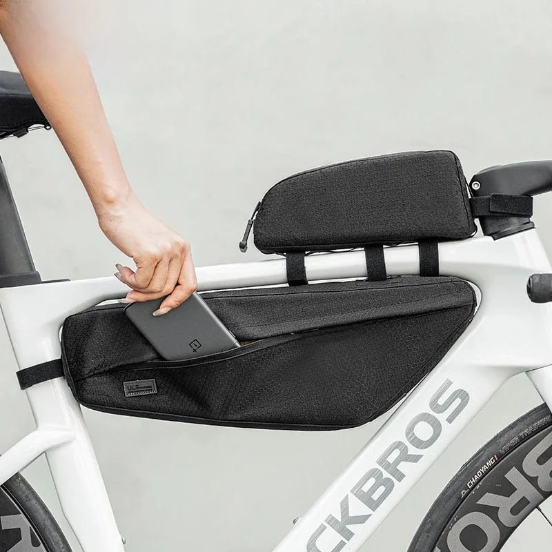 AliExpress Other ROCKBROS Bicycle Bag Top Tube Bag / Bottom Tube Bag Large Capacity Waterproof MTB Road Bike Triangle Pannier Front Cycling Bags