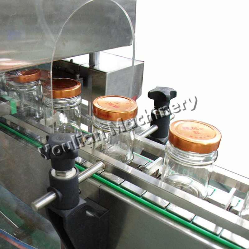 BZX-980 automático completo capper aferidor enlatado frutas mel frasco de vidro pode torcer fora do selo do parafuso máquina tampando a vácuo