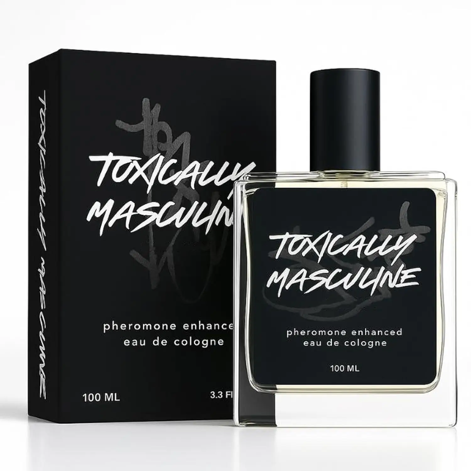 Toxically Masculine Cologne Infused Eau de Cologne for Men, 100 ml / 3.4 Fl Oz Spray, Classic Cologne Scent Masculine Fragrance, Long Lasting Men’s Cologne for Daily Wear, Night Out & Gifts for Him