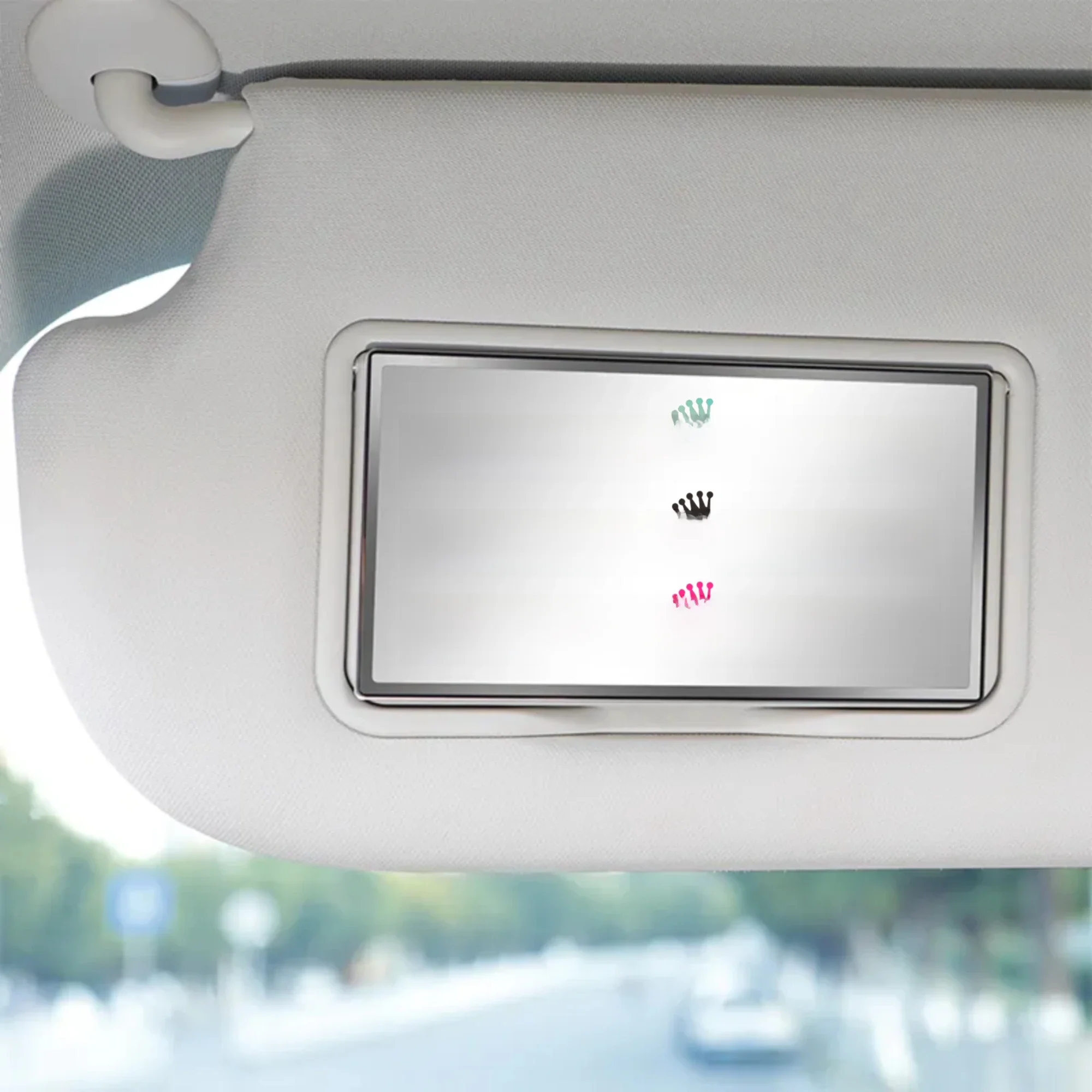 Autocollant de voiture princesse passager, autocollants créatifs amusants pour rétroviseurs de voiture, 15x2.3cm