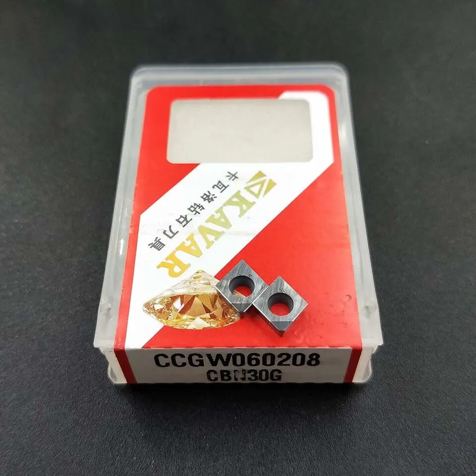 Inserção cúbica do nitreto do boro, transformando a inserção para a usinagem, aço do endurecimento, CCGW060202, CBN30, CCGW060204, CBN30, CCGW060208, CBN30