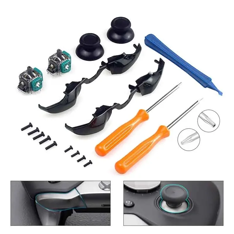 DATA FROG LB-Bouton de certes de pare-chocs d'entraînement pour manette Xbox One, pièces de rechange avec port jack 3.5mm, accessoires Xbox One