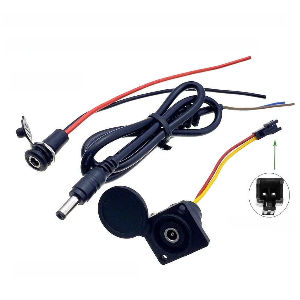 AliExpress HBXINTAO Electric Bike Charging Head, Lithium Battery Output Line, Male and Female Base, Round Charger Plug Socket, DC2.1, 2.5, 36V, 48V