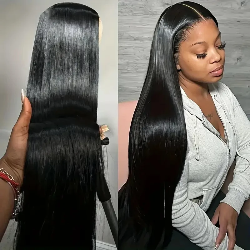 

Beazilian Lace Front Human Hair Wig Lace Closure Wigs 5x5 Bone Straight Wig Transparent Lace Frontal Wig For Women 200 Density