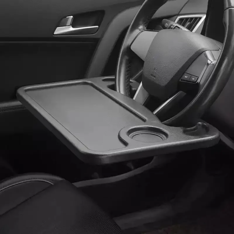 Car Multi-purpose Multifunctional Dining Table Steering Wheel Small Table Drink Holder Computer Desk Storage Rack Tray