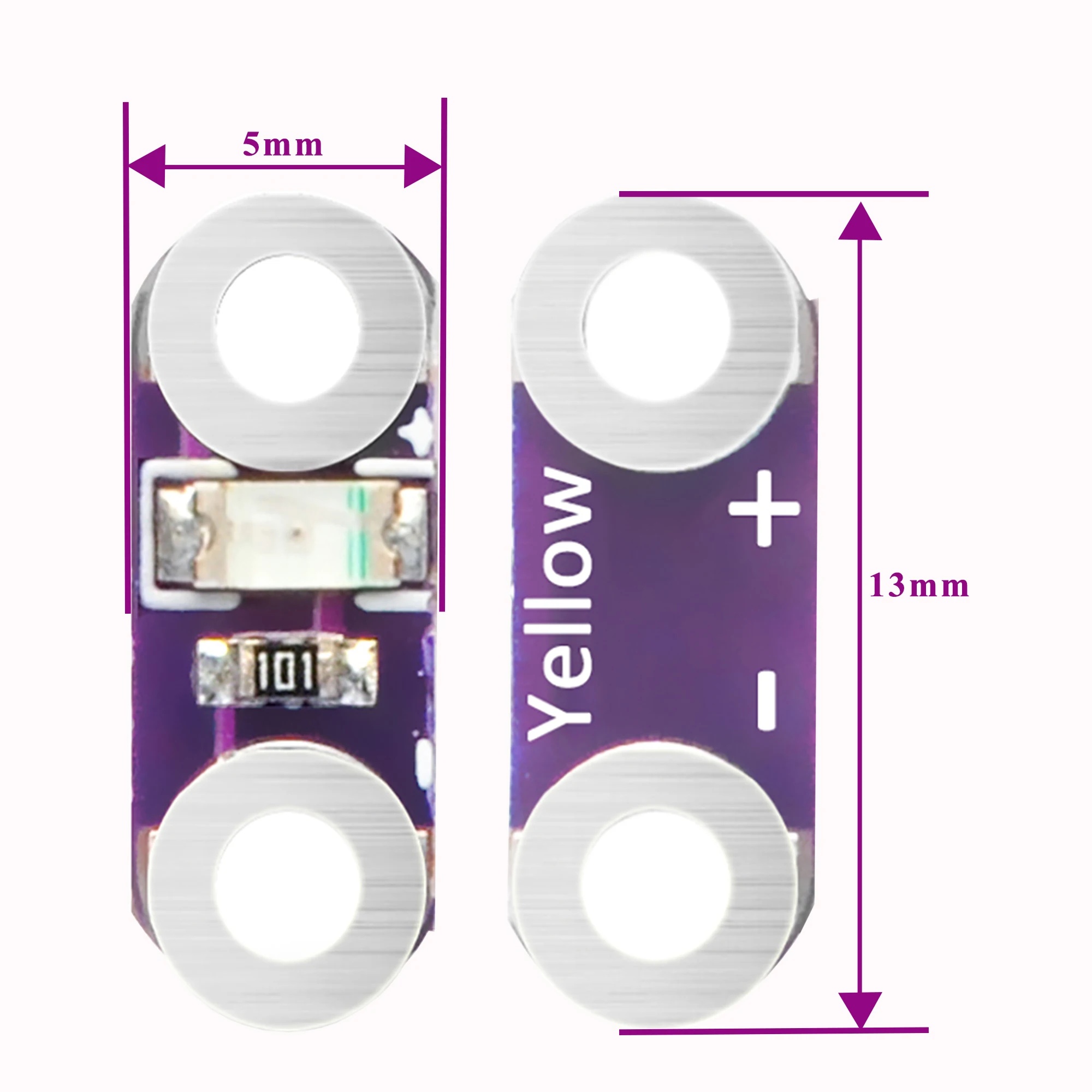 Lilypad LEDs rojo/amarillo/blanco/azul/verde (25x Lilypad LED) para placa de microcontrolador Arduino Raspberry Pi