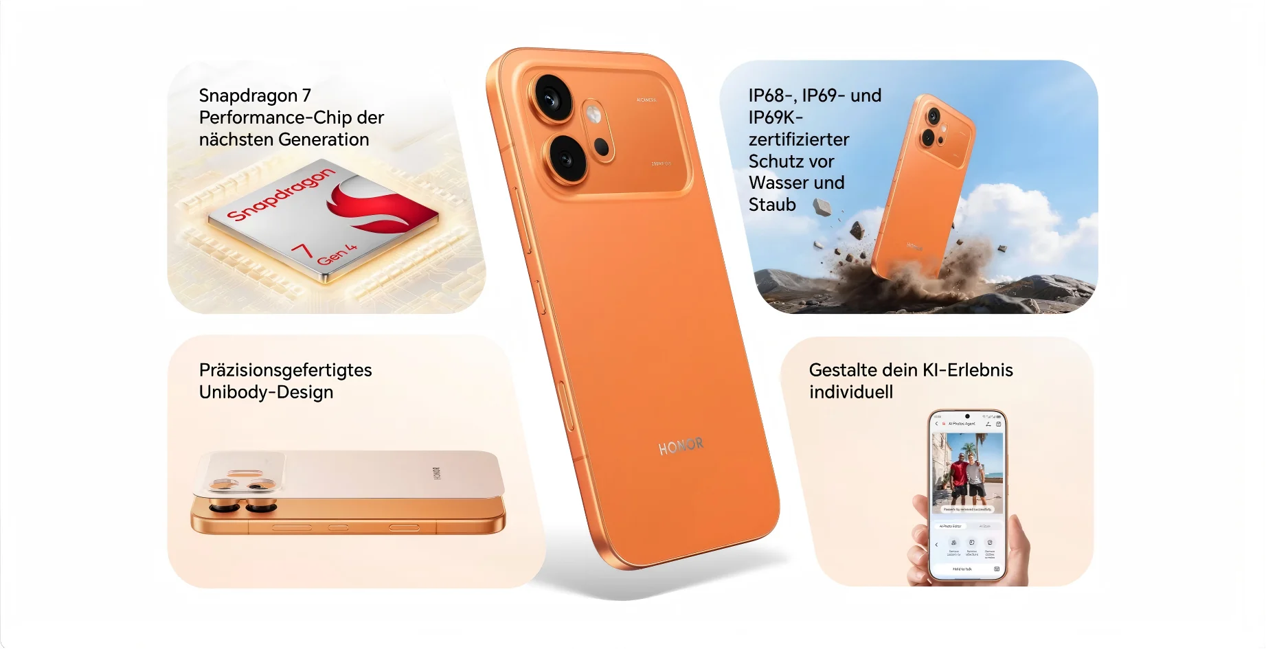 HONOR 600 5G Smartphone,Dual Sim, 8Gb Ram 256/512Gb, Unlocked Android Phone (200Mp Ai Camera, 6.57" Amoled Eye Comfort Display 8000Nits, 6400 Mah, Snapdragon 7 Gen 3 Smartphone), Android 16