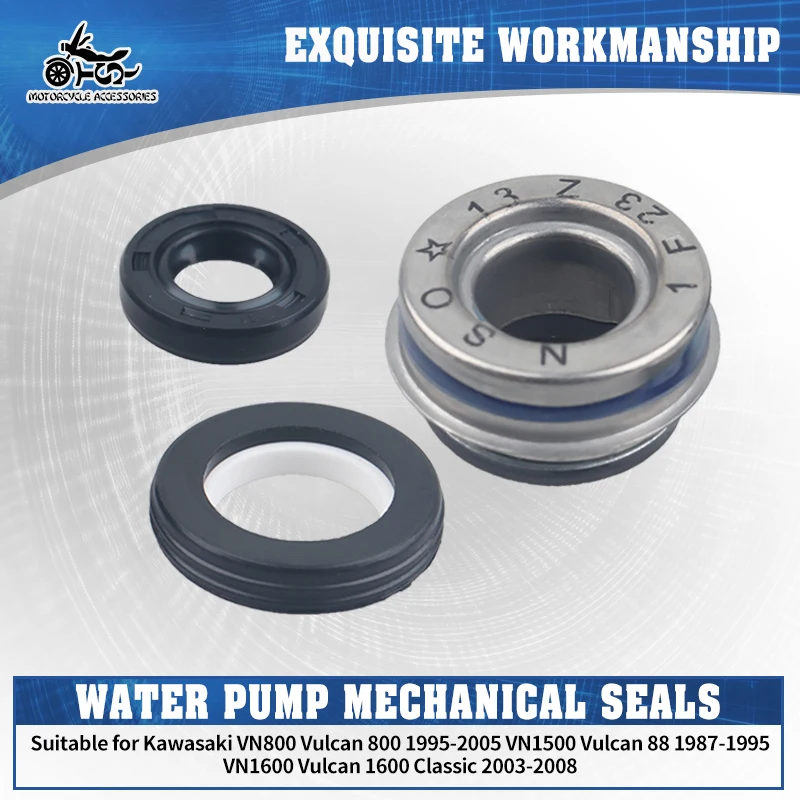 

SJ Motorcycle Accessories 49063-1002 49063-1055 Water Pump Mechanical Seal Set For Kawasaki VN400 VN750 VN800 VN1500 VN1600