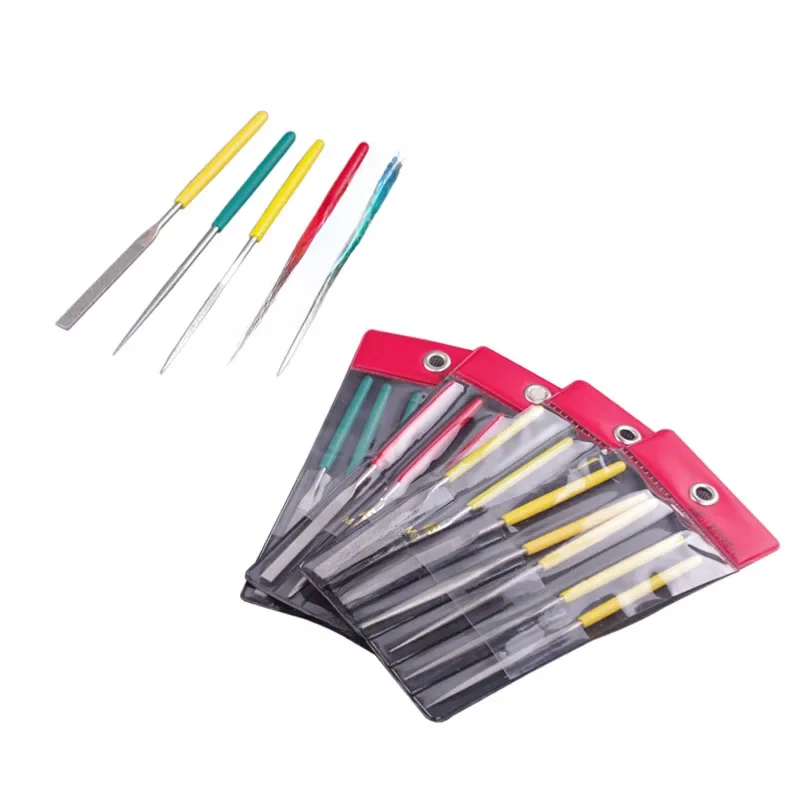Tajwan Besdia igły diamentowe 3*140MM 5 sztuk. Zestaw okrągłe półokrągłe płaskie kwadratowe trójkąt — zdjęcie 2