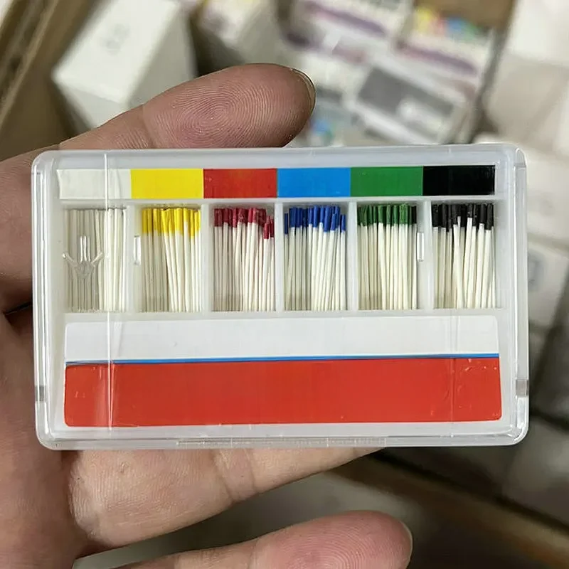 Papier dentystyczny Punkty 0,02 stożek Chłonne materiały dentystyczne Silne wchłanianie Papier z czystego włókna bawełnianego — zdjęcie 2