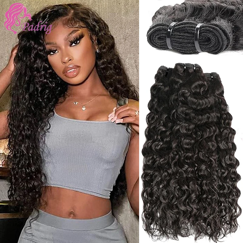 

100g/PC Brazilian Water Wave Hair Bundles 100% Unprocessed Virgin Human Hair Water Curly Weave Remy Hair Weft Wet and Wavy