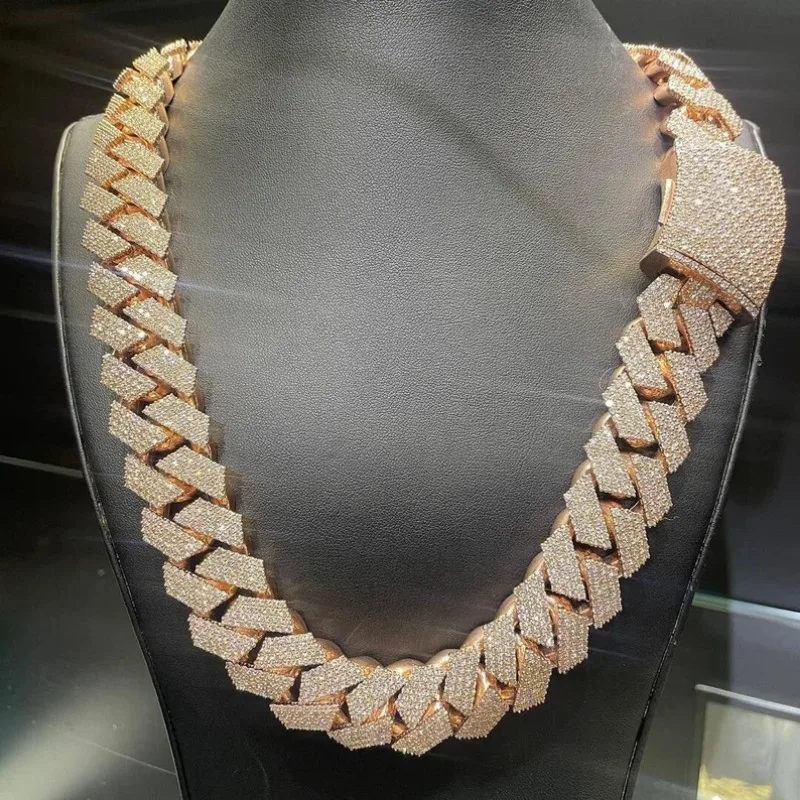 Cuban Link Chain 18k Gold Plated Jewelry