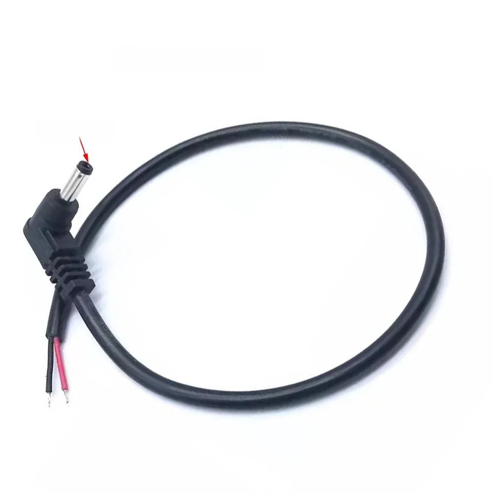 Prise d'alimentation DC, 3.5x1.35mm, coude 90 résistant, simple mâle 3A, câble tout en cuivre, 30cm, adaptateur DIY