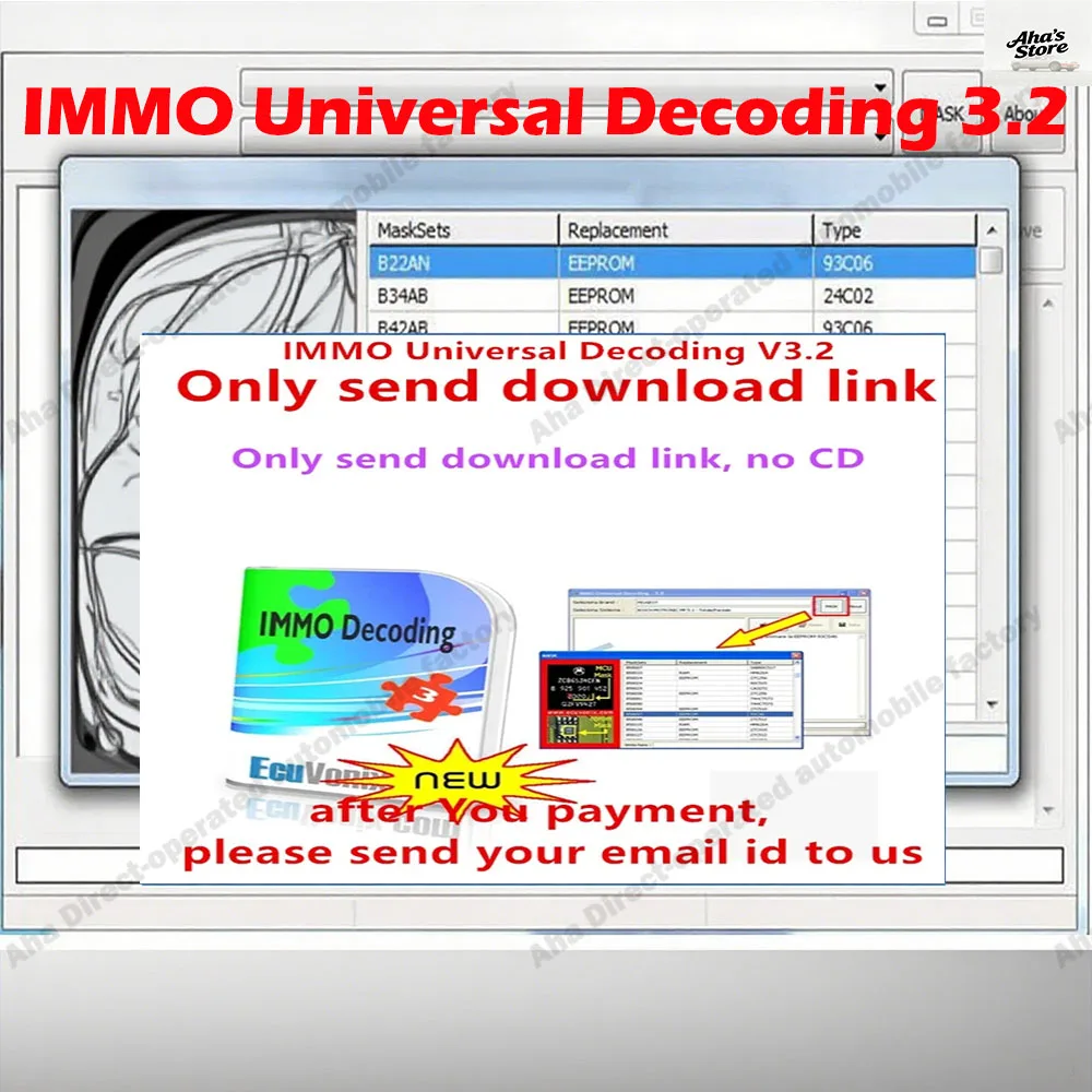 

IMMO Universal Decoding 3.2 obd2 scanner with free keygen Car accessories diagnostic software link EcuVonix 3.2 Unlimited Crack