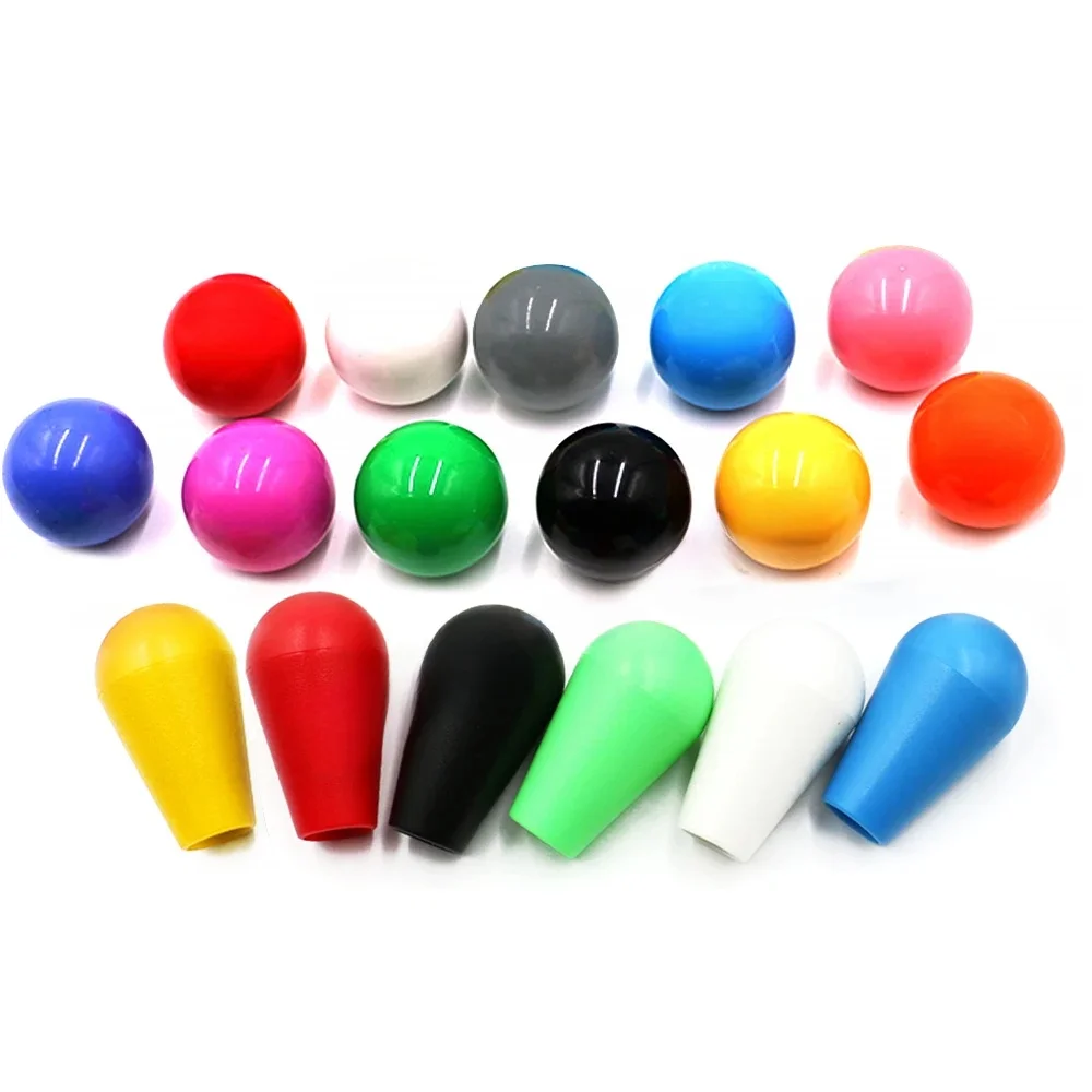 Bouton ovale rond à tête supérieure de chauve-souris, 2 pièces, pour bâton d'arcade Sanwa Zippy, Joystick, commande zéro retard, jeu de société, pièces de distributeur automatique