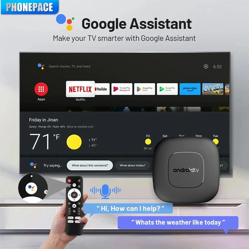 Android13 Smart Home Theater TV Box AllwinnerH313 Asistente de Google Netflix Streaming Bluetooth reproductor multimedia 2G16G 2,4G5G Wifi T1