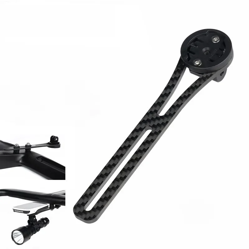 AliExpress mixed Bike Computer Holder Carbon Cycling Computer Stopwatch Speedometer Mount Holder For Garmin Cateye Bryton Gopro Light Holder