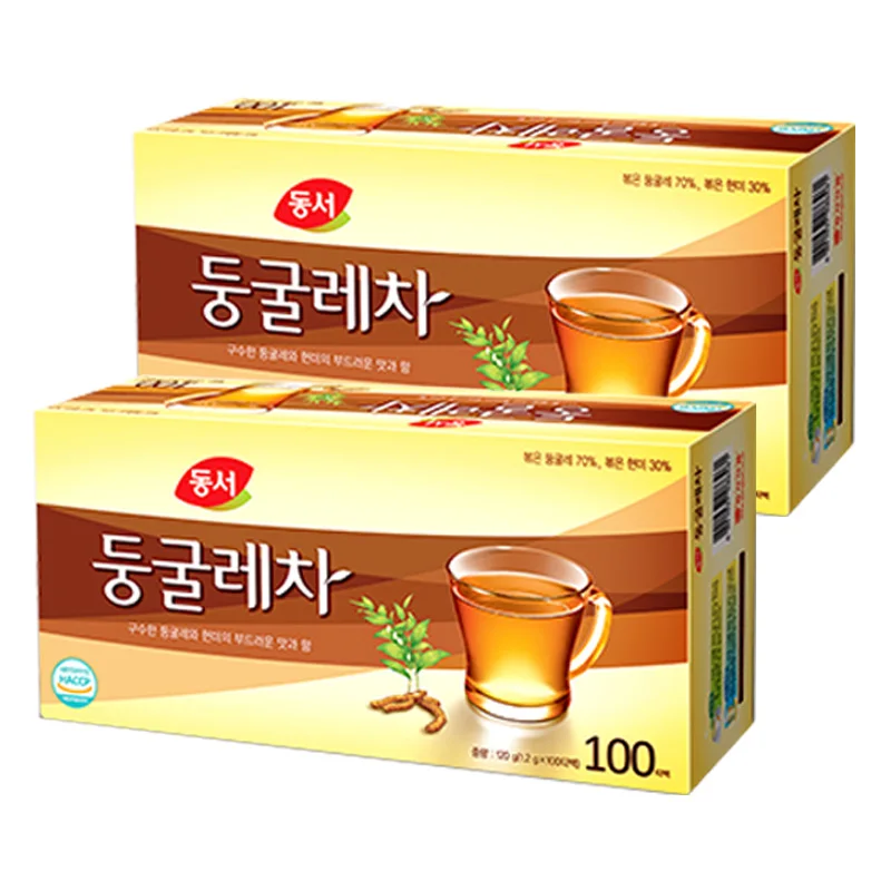 East-West Food Donggule Tea 100T X 2 pieces (Green-Green-Green-Green-tea/buckwheat/Ruibo/camo-mile)