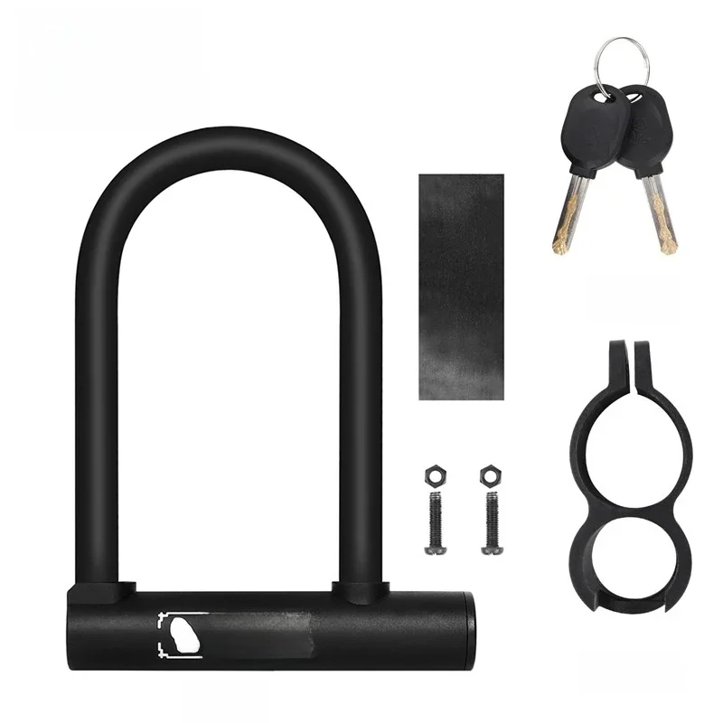 AliExpress West Biking WEST BIKING Bicycle U Lock Portable Zinc Alloy MTB Road Bike Padlock Anti-theft Safety Lock Motorcycle E-Bike Cycling Accessory