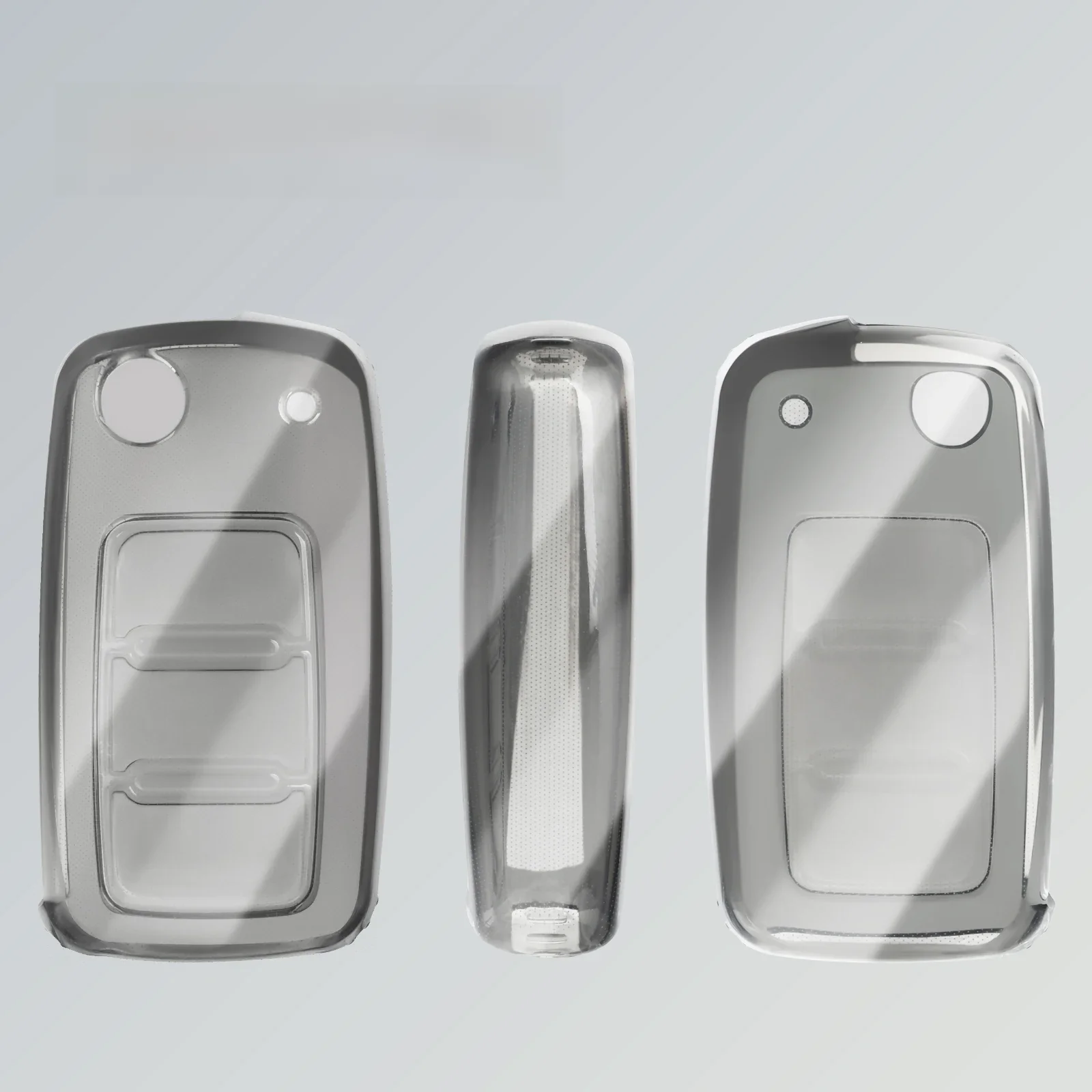 Juste transparente en TPU pour porte-clés de voiture, VW, Volkswagen, Polo, Tiguan, Passat, B5 Gods, B7, Golf 4, 5, 6, MK6, Jetta, Lavida, Skoda Octavia