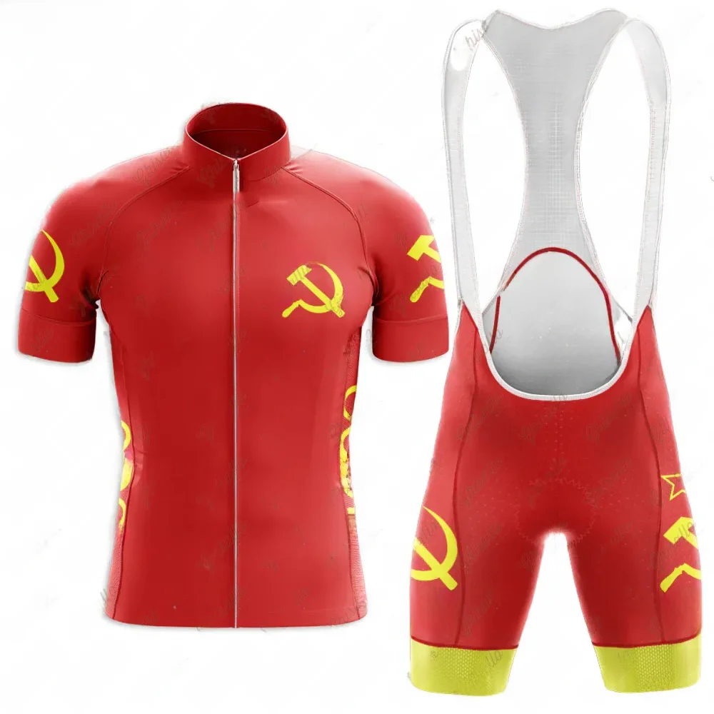 AliExpress Ghisallo Red Retro Triathlon Team Cycling Jersey Set for Men, Road Bike Equipment, Cycling Shirt, Quick Dry Shorts, Bicycle Clothes