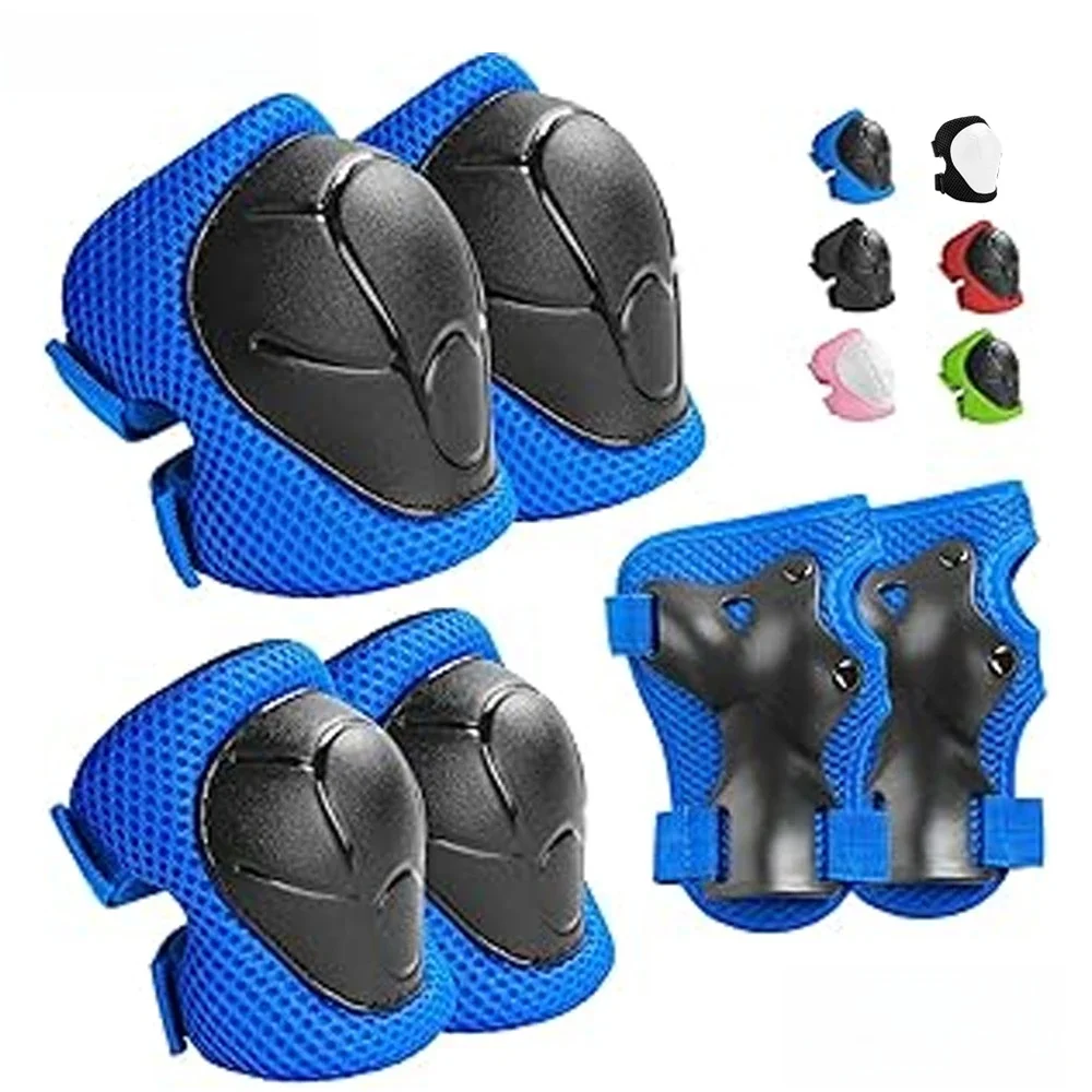 AliExpress WEFITON 6PCS Kids Protective Gear Set Knee Pads for KidsToddler Knee Elbow Pads with Wrist Guards 3 in 1 for Skating Cycling BikeScooter