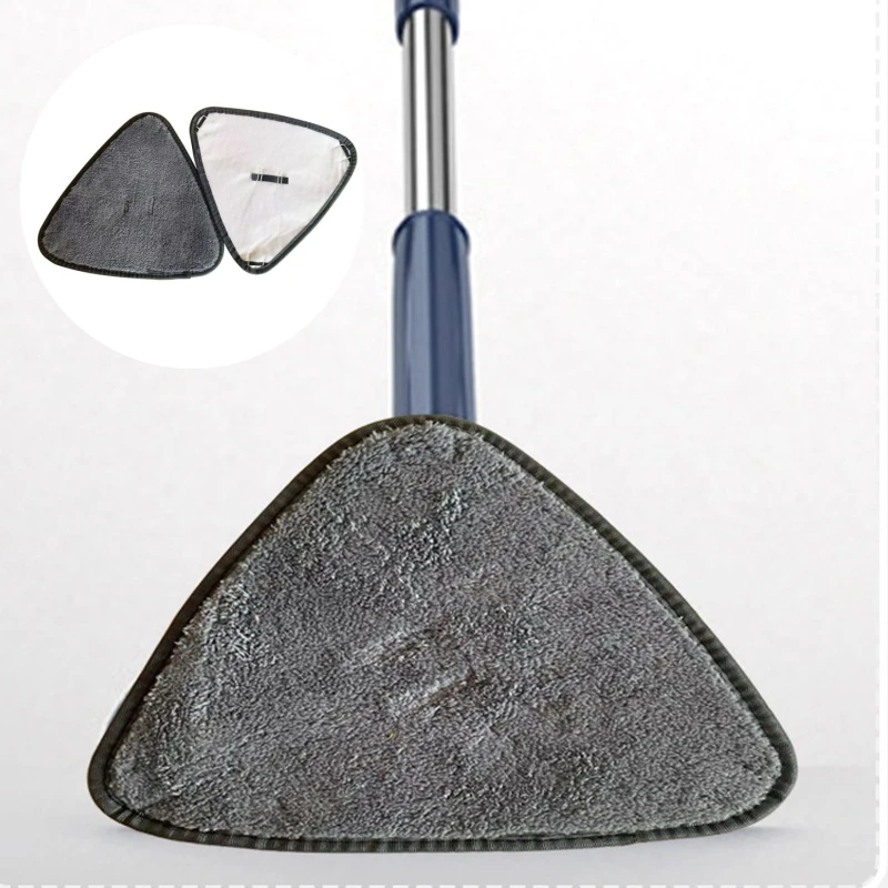 Triangle Microfiber Cloth Dust Mop Replacement Head Pads Large Glass Floor Cleaning Microfiber Sweeping Rags Floor Clean Tool