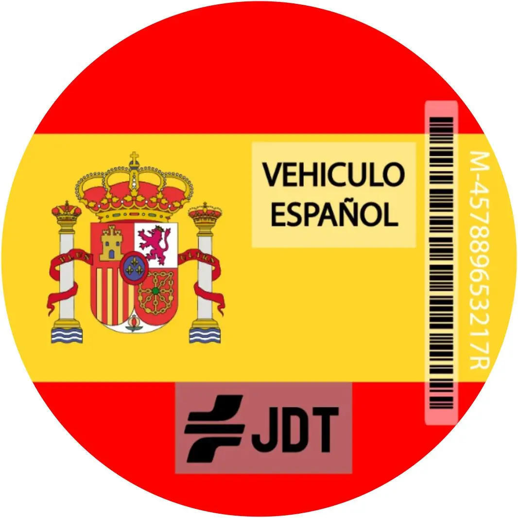 Spanish vehicle sticker