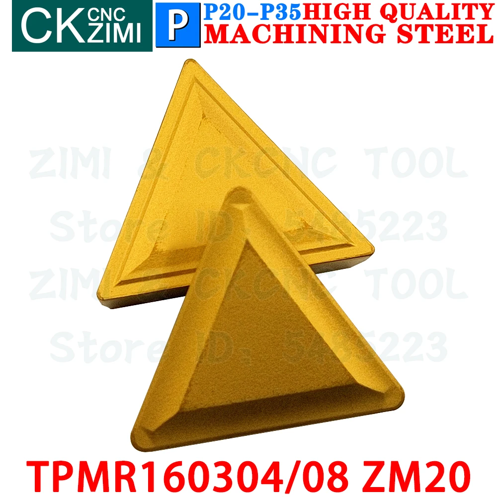 TPMR160304 ZM20 TPMR160308 ZM20 Carbide Inserts Milling Inserts Tools TPMR 1603 CNC Indexable Cutting Turning Cutter Lathe Tools