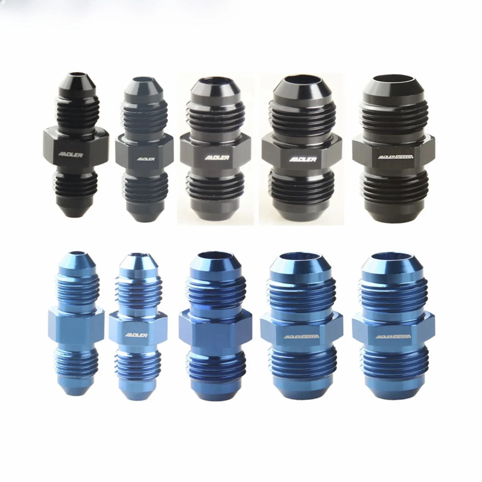 Adaptateur de raccord d'union évasé mâle droit en aluminium AN3 AN4 AN6 AN8 AN10 AN12 AN16 AN20