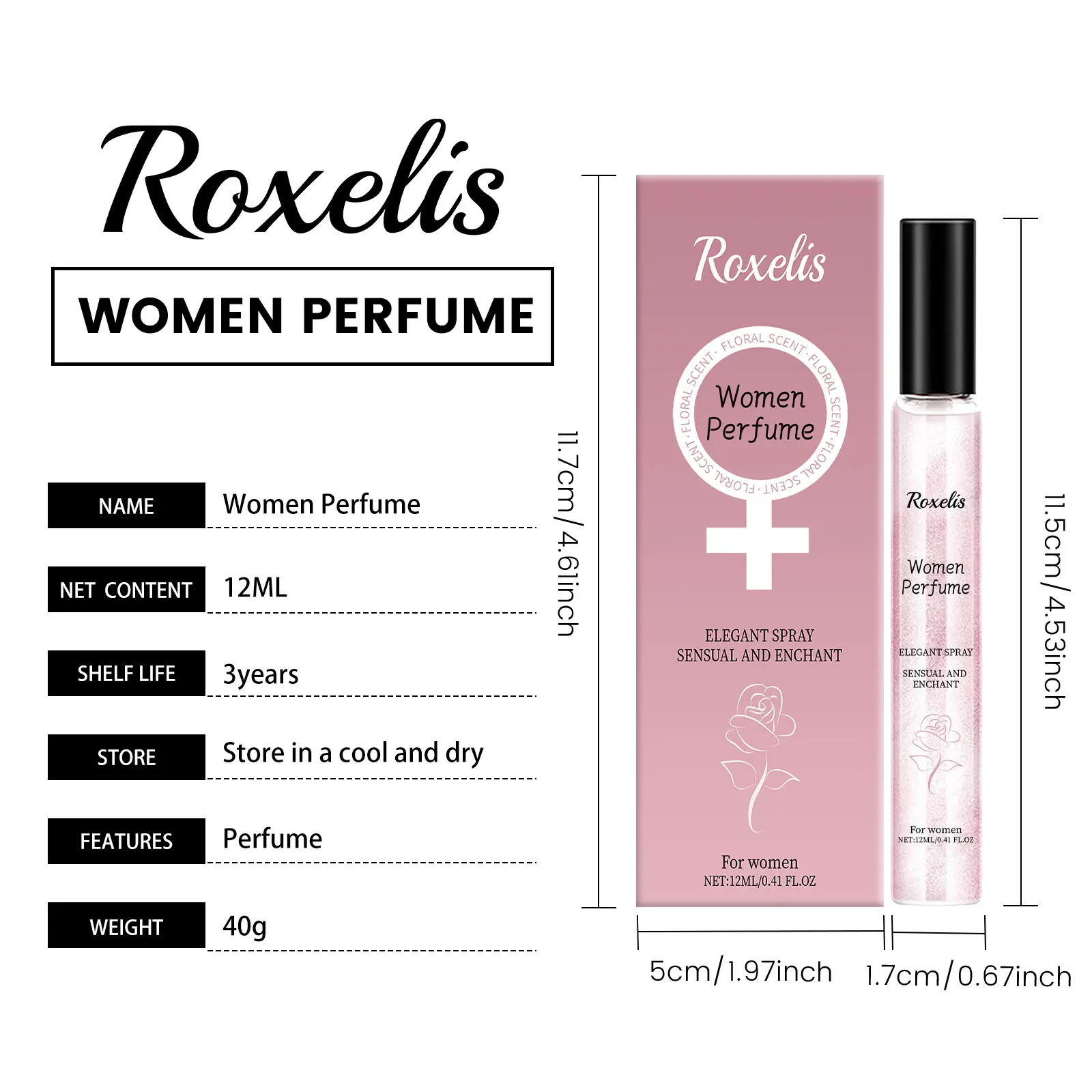 Roxelis Floral Eau De Cologne Perfume Spray For Women Long Lasting_voghion.com