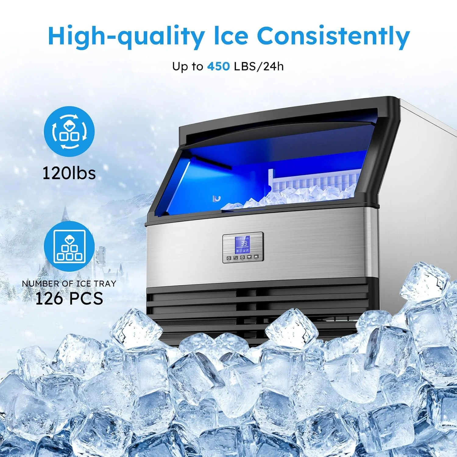 Mesin Pembuat Es Komersial, Ka - Commercial Ice Maker Air Cooled ulasan dan harga