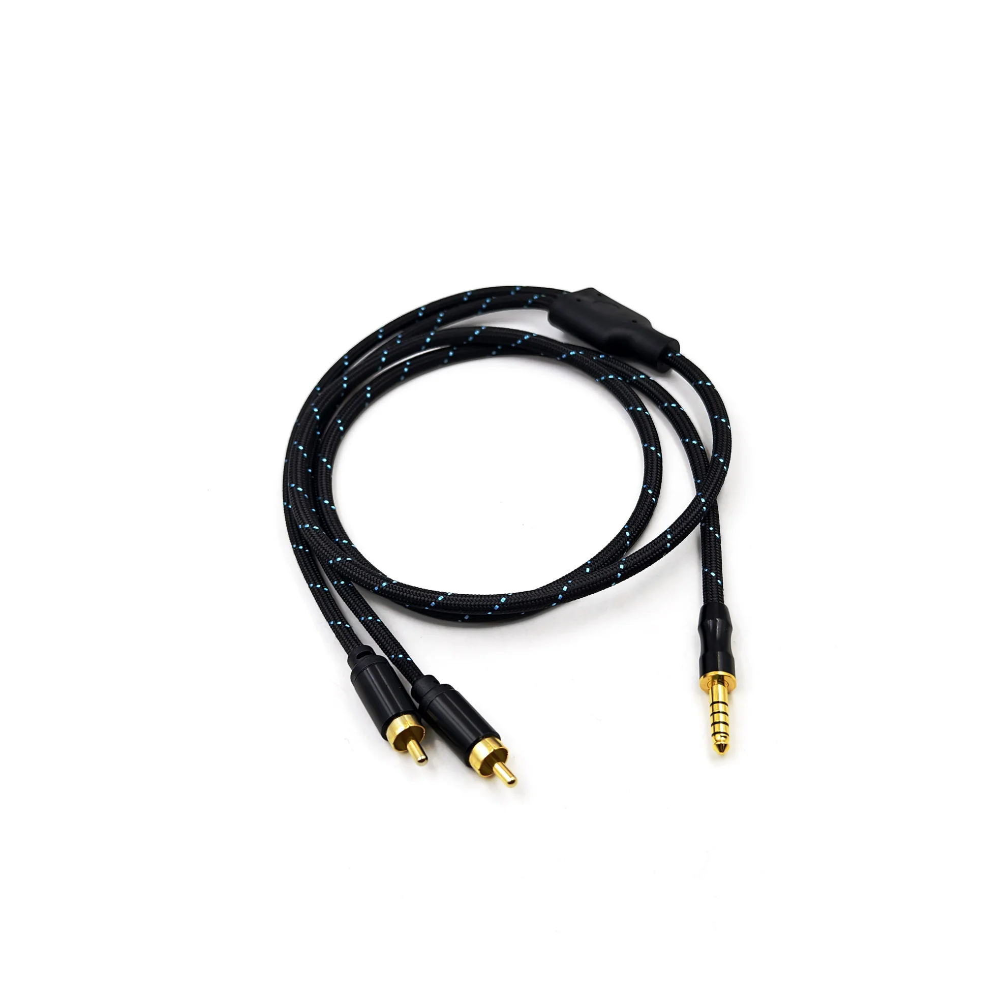 Câble 4.4mm vers RCA 2RCA vers cordon AUX vers adaptateur 3.5mm câble de mise à niveau Audio équilibré plaqué or stéréo OCC
