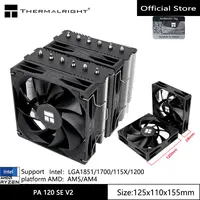 Thermalright Peerless Assassin 120 SE V2 Radiador de refrigeración por aire para caja de computadora, con ventilador/soporte de 120x120x28 mm LGA1851/1700/AM5/AM4